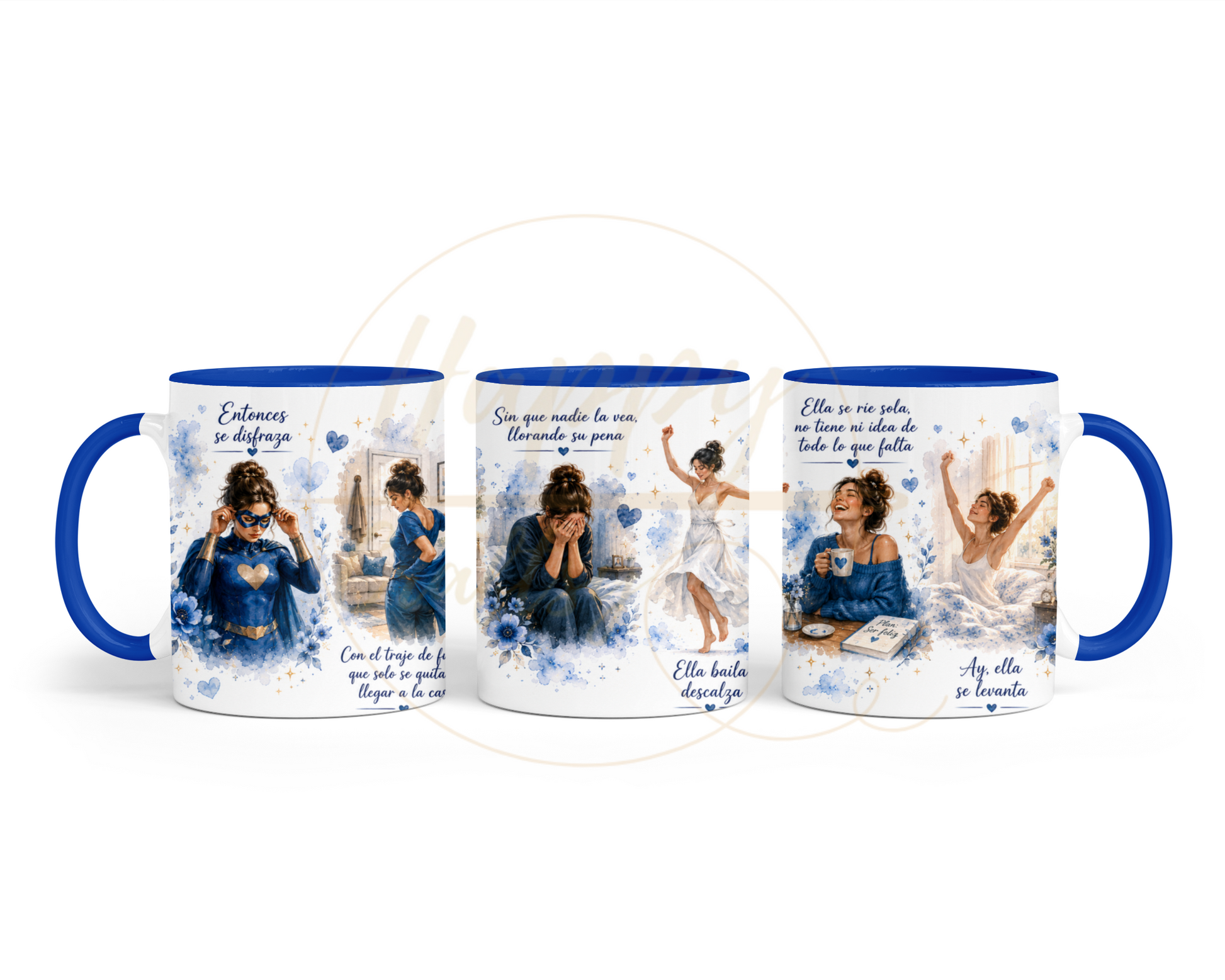 La Fuerza Que Nadie Ve Blue-349 Mugs - 349-11OZ-Dark Blue