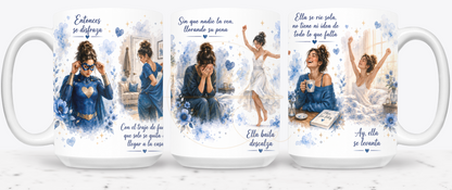 La Fuerza Que Nadie Ve Blue-349 Mugs - 349-15OZ-White