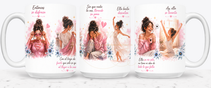 La Fuerza Que Nadie Ve Pink-350 Mugs - 350-15OZ-White