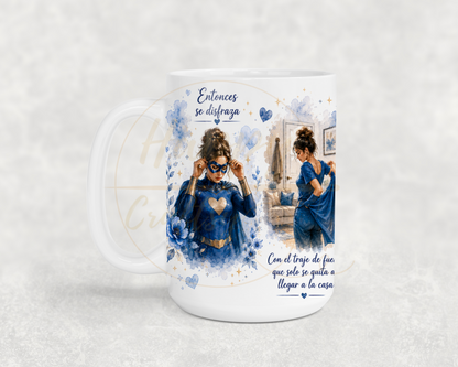 La Fuerza Que Nadie Ve Blue-349 Mugs - 349-15OZ-White