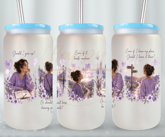 The Path I Choose-351 Glass Can - 351-16OZ-Blue