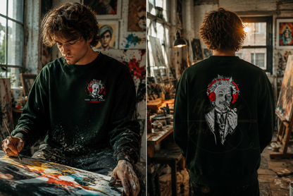 EINSTEIN, THINK. CREATE .RESIST-355 Sweatshirt - 355-2XL-Forest Green