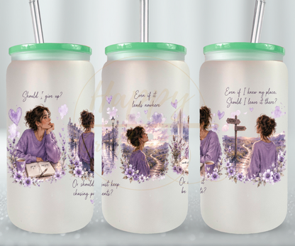 The Path I Choose-351 Glass Can - 351-16OZ-Green