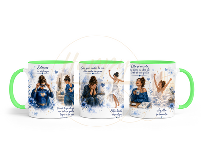 La Fuerza Que Nadie Ve Blue-349 Mugs - 349-11OZ-Green