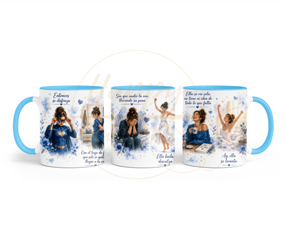 La Fuerza Que Nadie Ve Blue-349 Mugs - 349-11OZ-Light Blue