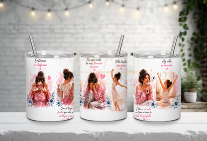 La Fuerza Que Nadie Ve Pink-350 Tumbler - 350-10OZ-White