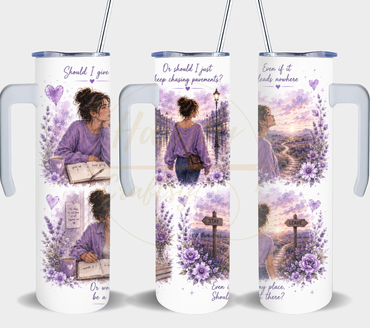 The Path I Choose-351 Tumbler - 351-20oz With Handler-White