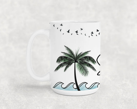 Sunshine Palm Trees-10690 - mugs