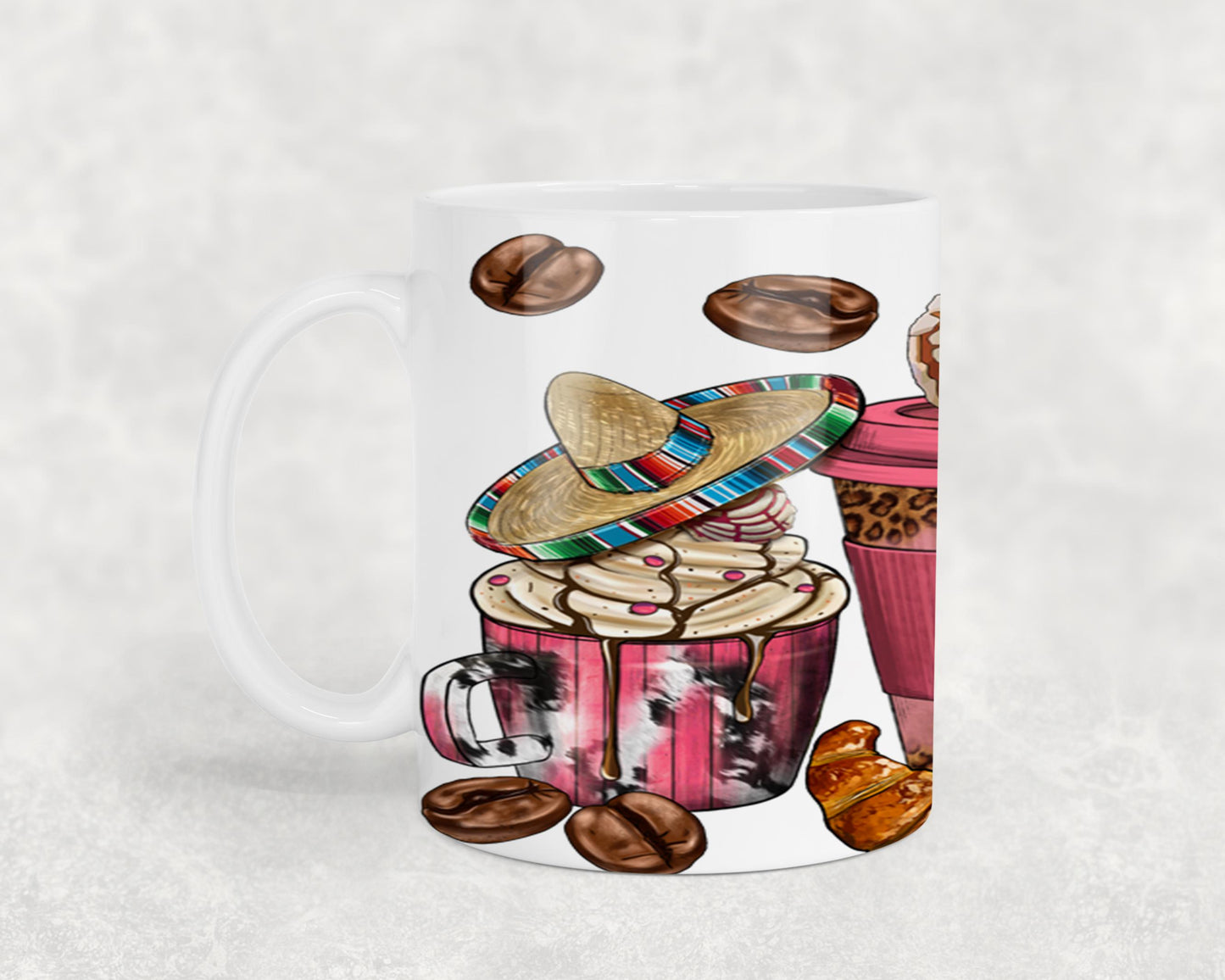 Cafecito y Chisme Mexican Girl-10059 - mugs