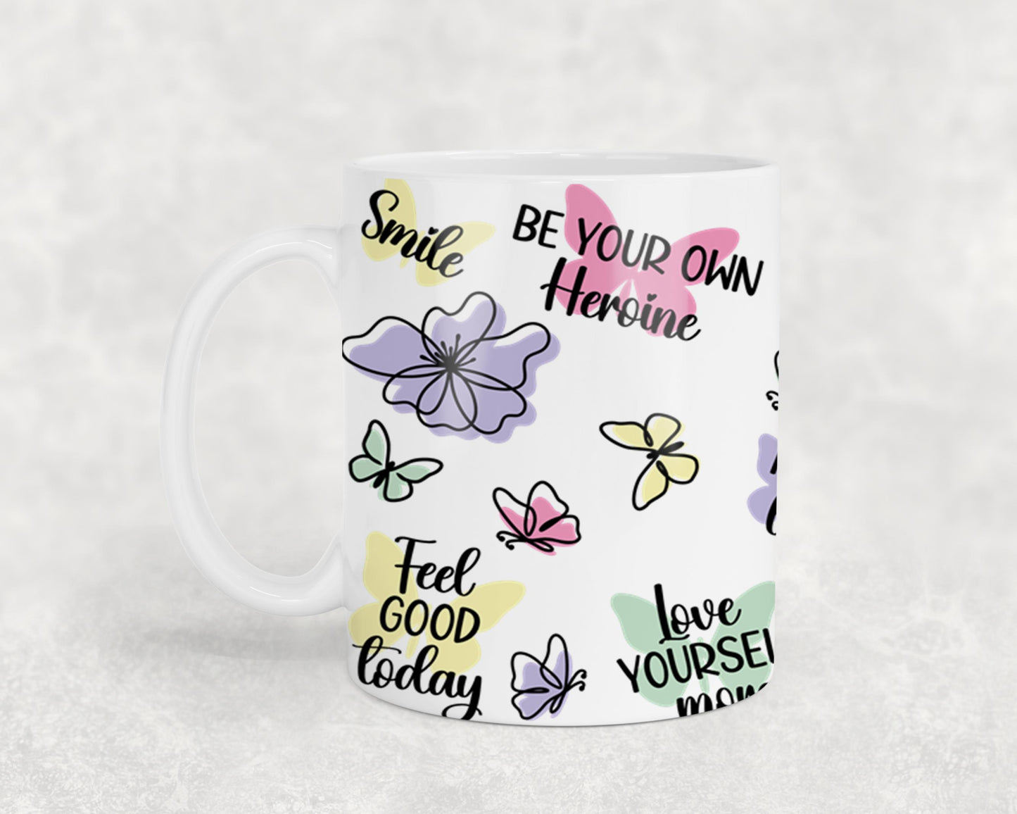Happiness Looks Gorgeous on You - mugs
