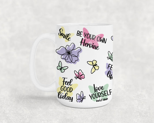 Happiness Looks Gorgeous on You-9894 - mugs