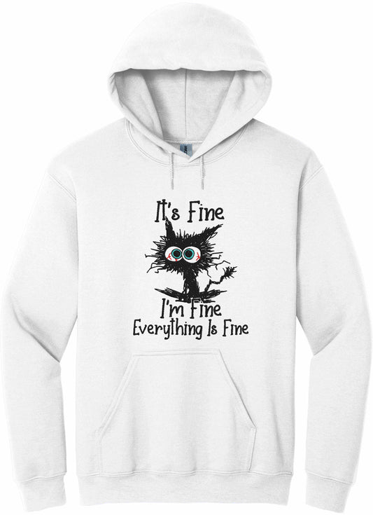 Embroidered I'm Fine - hoodie