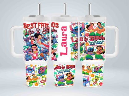 Personalized Alien Best Friends - tumbler