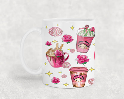 Cafecito y Chisme Mexican Girl-10058 - mugs