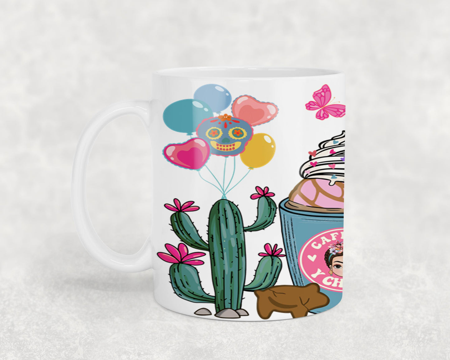Cafecito y Chisme Mexican Girl-10057 - mugs
