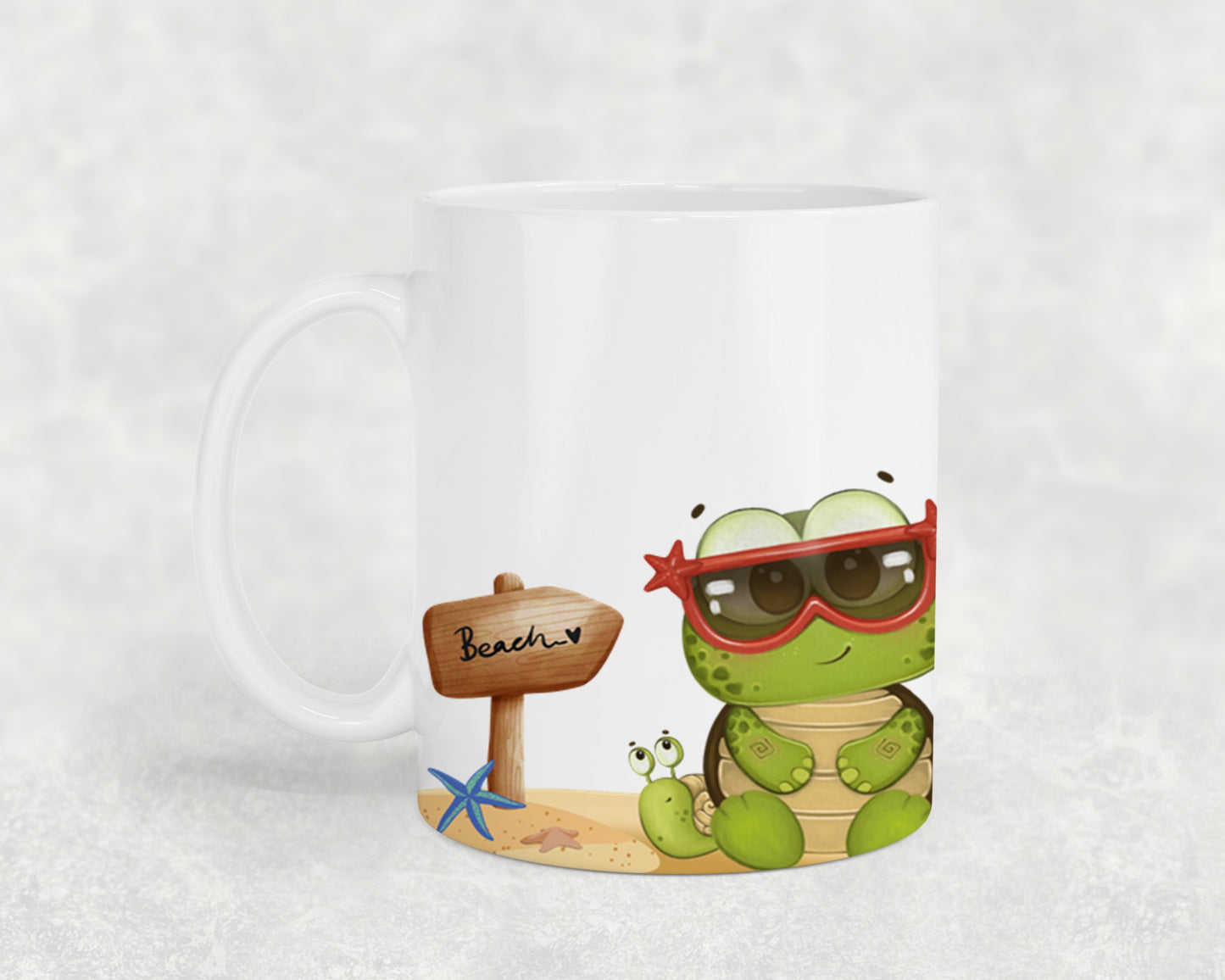 Frog on The Beach -10681 - mugs