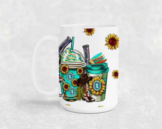 Fueled By Coffee And Country Music-10470 - mugs