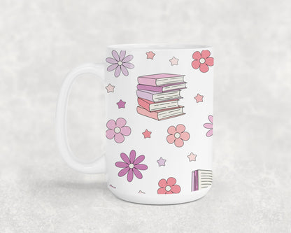 Books and Flowers 1-9971 - mugs