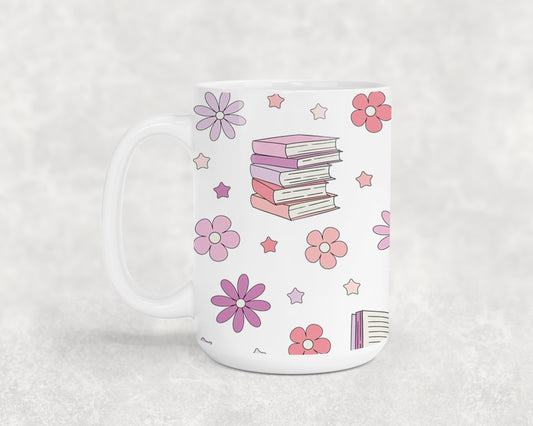 Books and Flowers 1-9971 - mugs