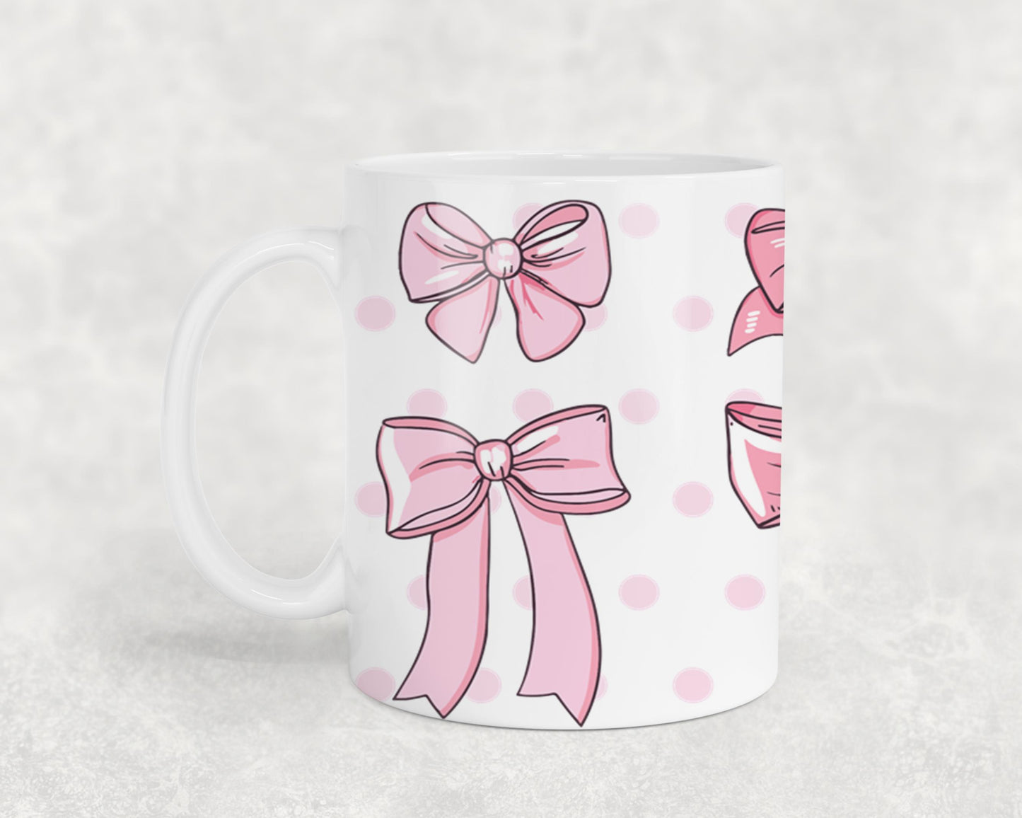 Pink Bow-9987 - mugs