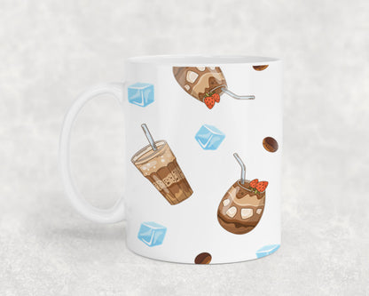 Fueled by Iced Coffee and Anxiety - mugs