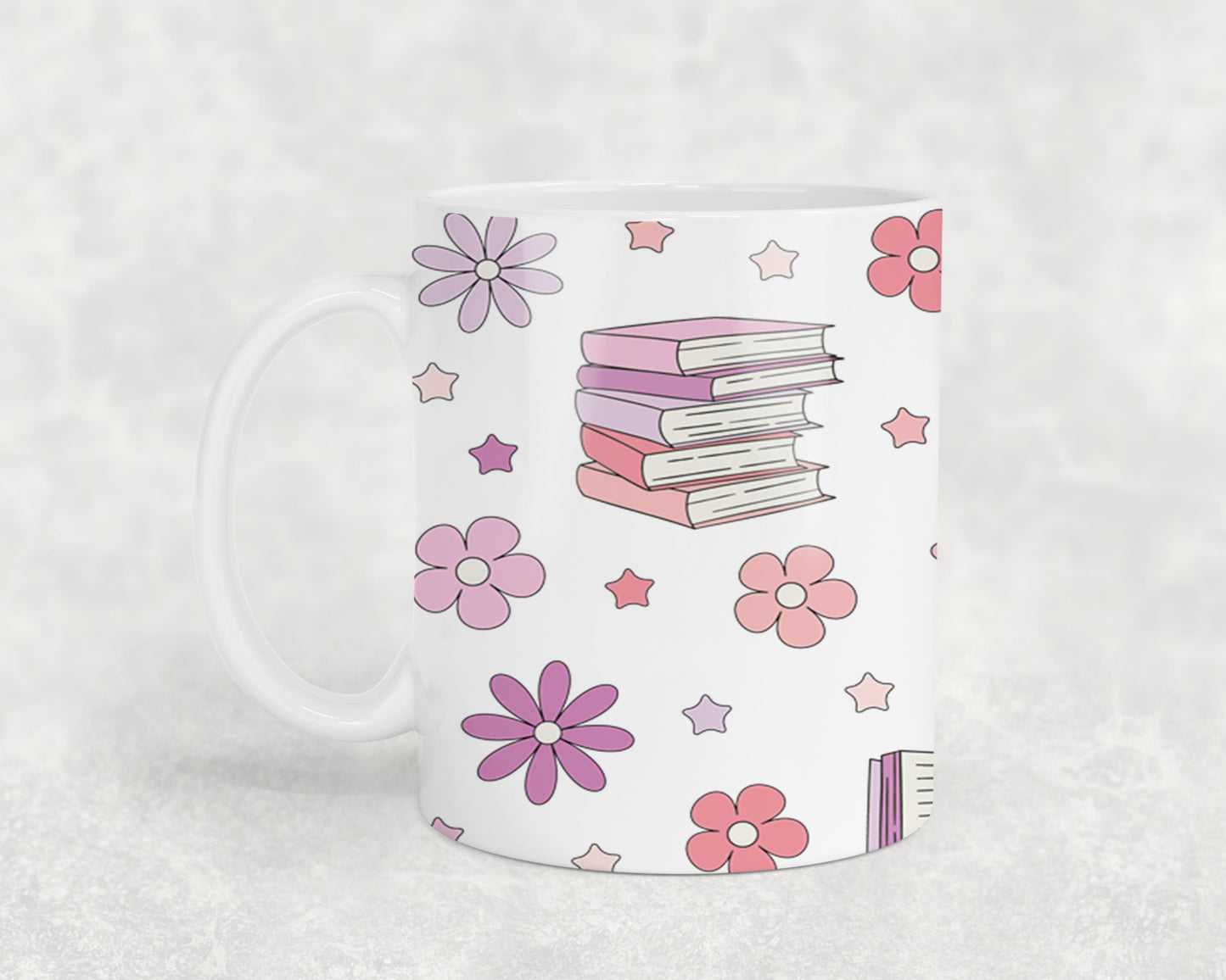 Books and Flowers 1-9971 - mugs