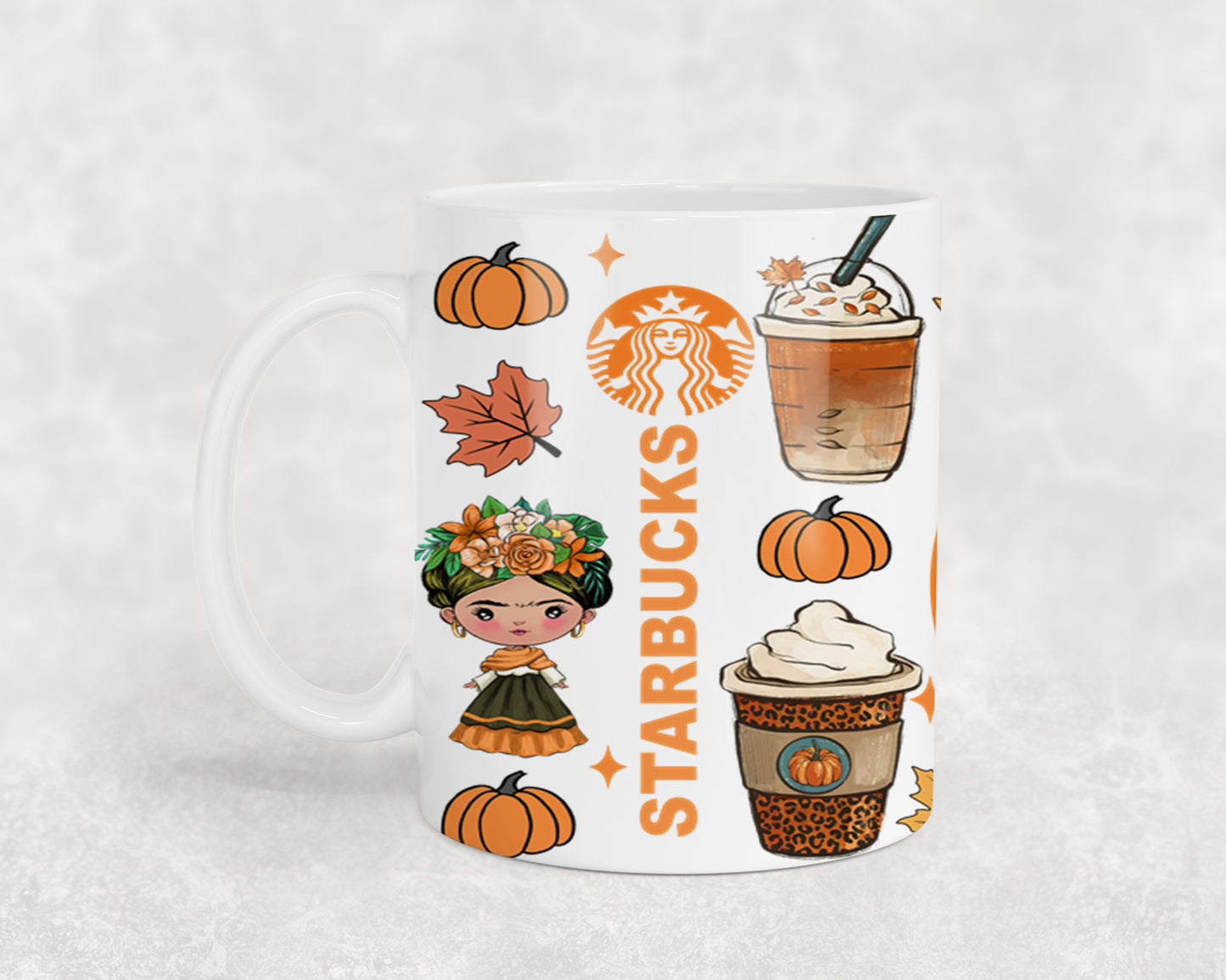 Autumn Mexican Girl-11063 - mugs
