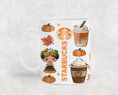 Autumn Mexican Girl-11063 - mugs