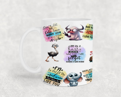 I May Look Calm - mugs
