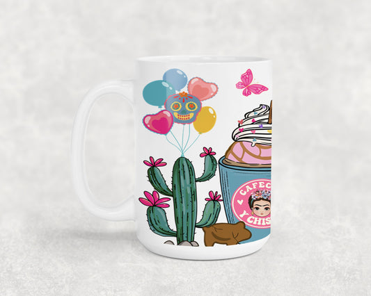 Cafecito y Chisme Mexican Girl-10057 - mugs
