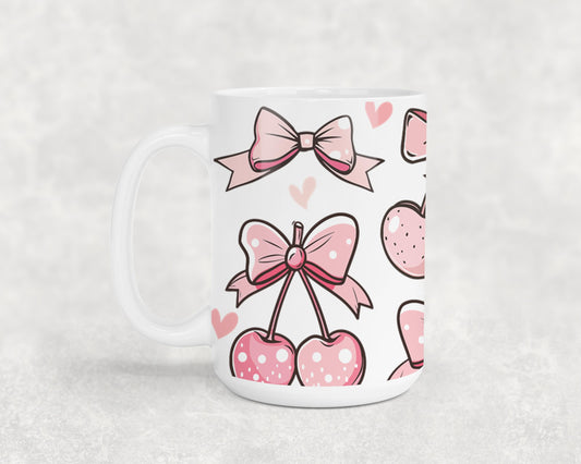 Pink Bow-9992 - mugs