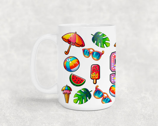Summer Rainbow Flowers-10671 - mugs