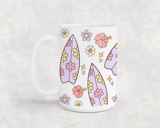 Hibiscos and Surfboard-10686 - mugs