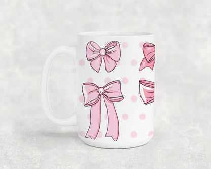 Pink Bow-9987 - mugs