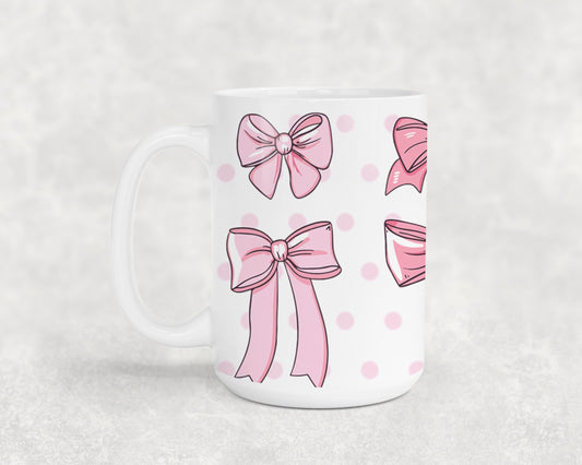 Pink Bow-9987 - mugs