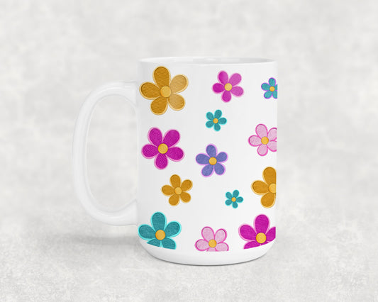 Embroidered Easter Bunny - mugs