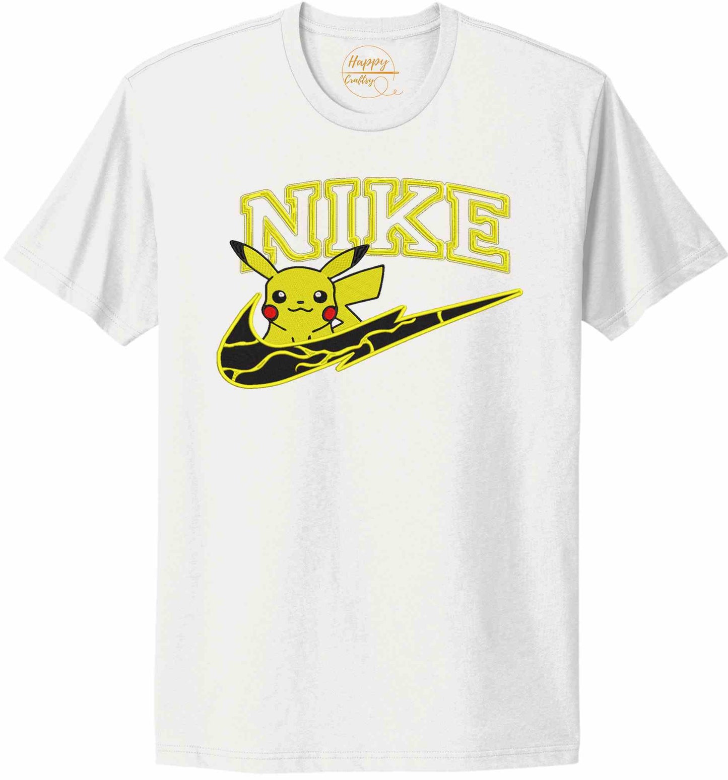 Pikachu Embroidered Logo - t-shirt