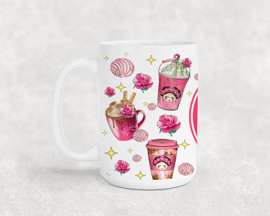Cafecito y Chisme Mexican Girl-10058 - mugs