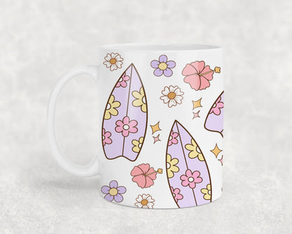 Hibiscos and Surfboard-10686 - mugs