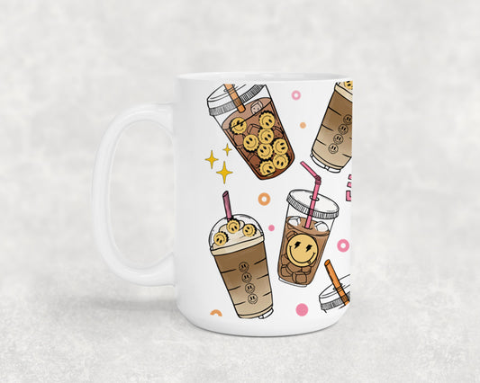 Fueled by Iced Coffee and Anxiety - mugs