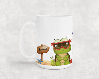Frog on The Beach -10681 - mugs