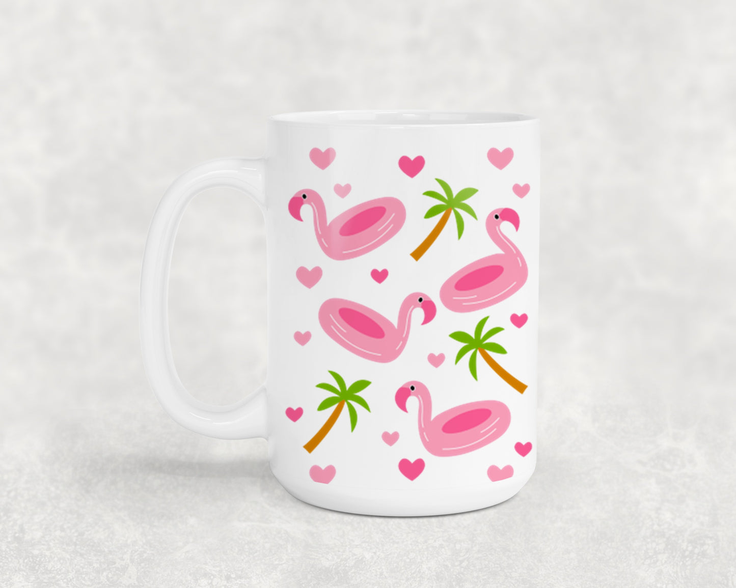 Cute Flamingo Hello Summer-10658 - mugs