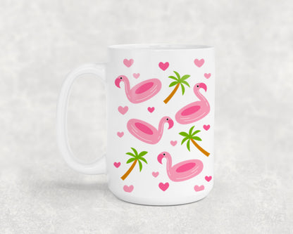 Cute Flamingo Hello Summer-10658 - mugs