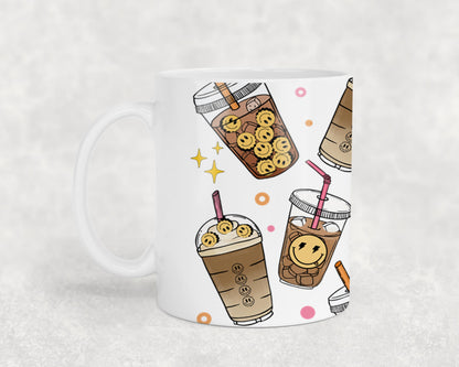 Fueled by Iced Coffee and Anxiety - mugs