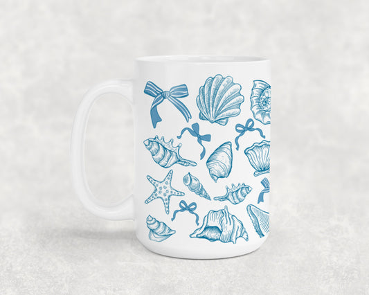 Coastal Sea Shells-10661 - mugs