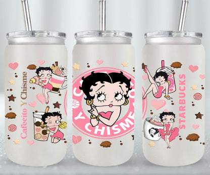 Cafecito y Chisme Sexy Girl-10029 - glass can