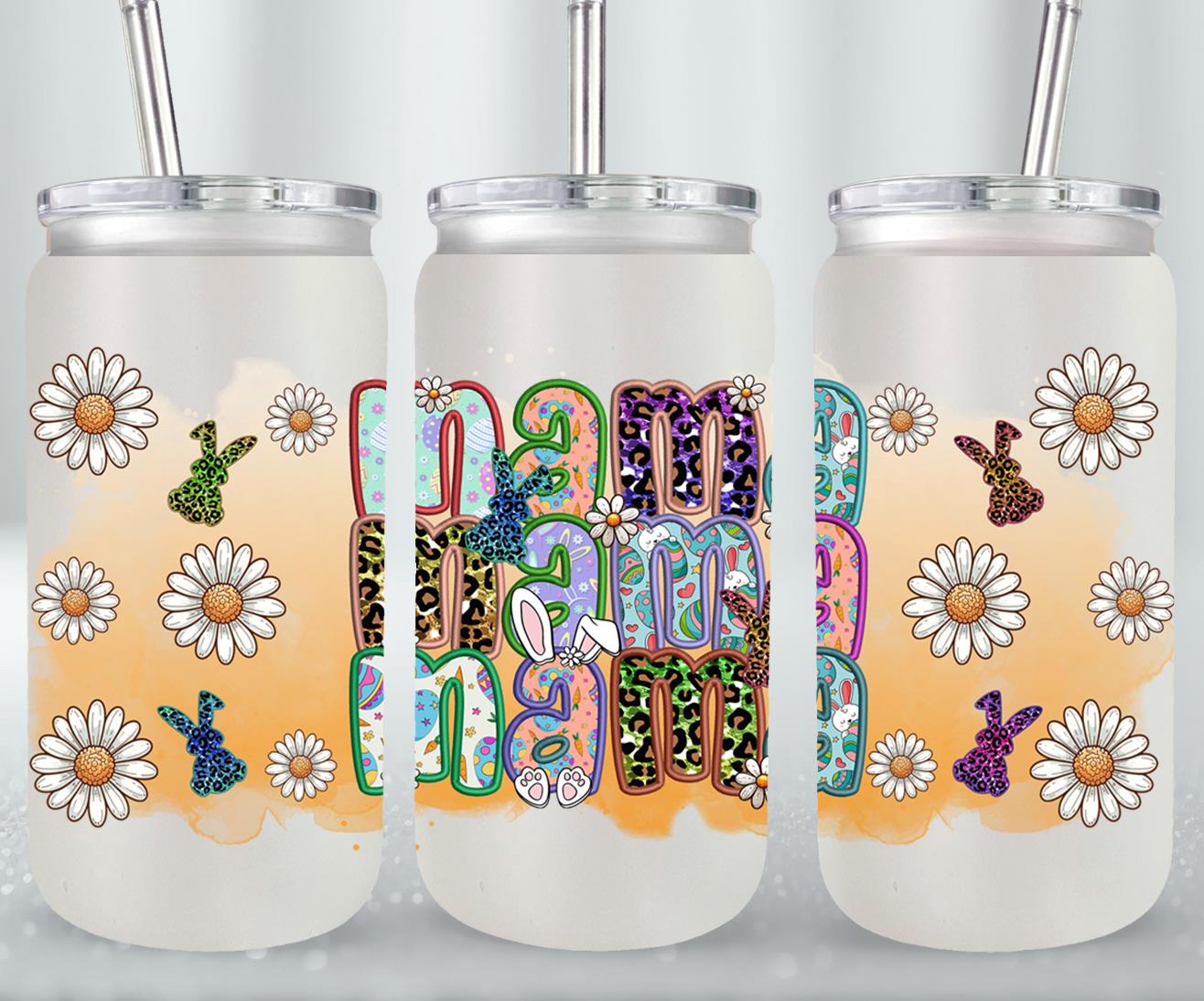 Mama Easter Day-10434 - glass can