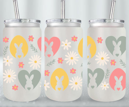 Easter Rabbits-10343 - glass can