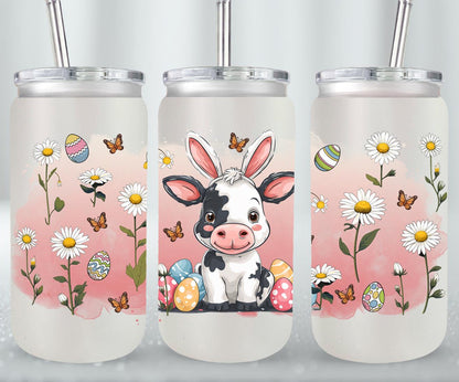 Cow Easter Day-10315 - glass can