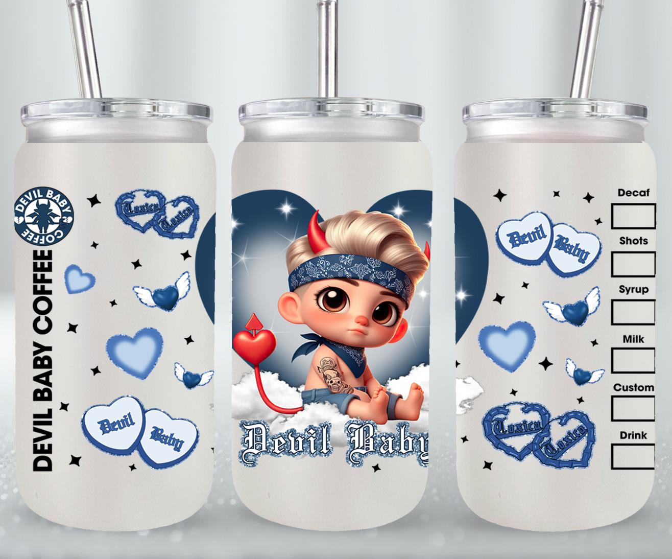 Devil Baby-10132 - glass can